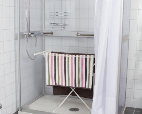 Västia duschrum, torkställning